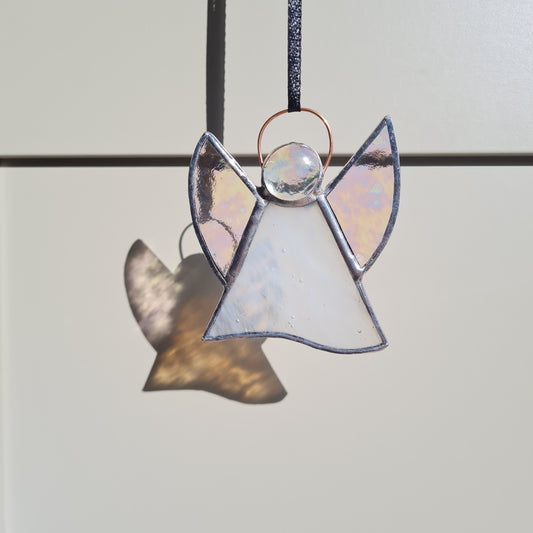 Stained Glass Angel Ornament